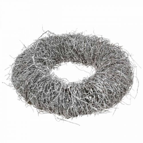 Floristik24 Corona decorativa naturaleza, corona de vid, corona natural Ø25cm blanco