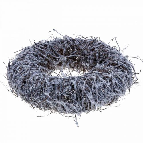 Floristik24 Corona decorativa naturaleza, corona de vid, corona natural Ø25cm nevado