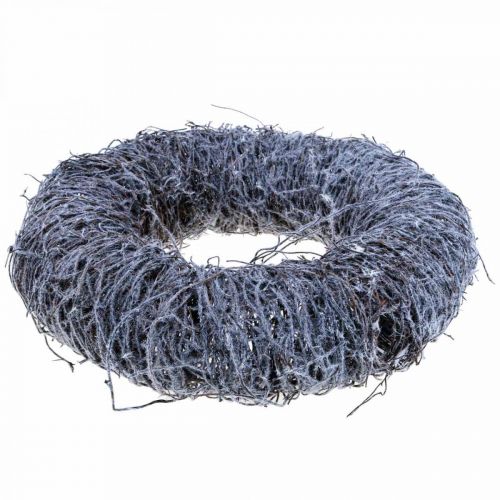 Artículo Corona decorativa naturaleza, corona de vid, corona natural Ø35cm nevado
