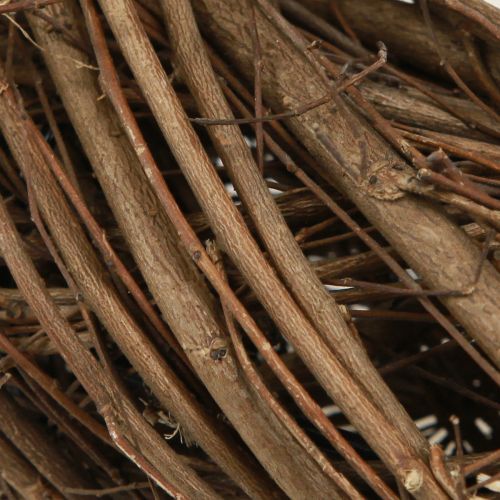 Floristik24 Corona decorativa ramas de olmo natural Ø32cm–35cm H6.5cm 2ud