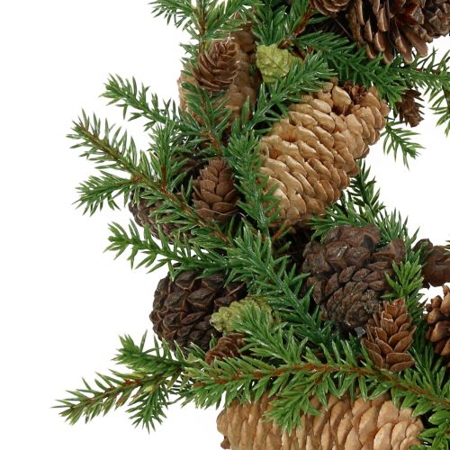 Floristik24 Corona decorativa abeto con conos verde Ø25cm