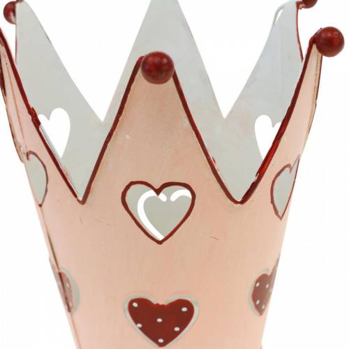 Artículo Corona decorativa, farol de metal, jardinera para San Valentín, decoración de metal con corazón