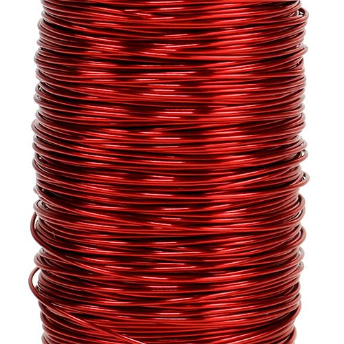 Artículo Hilo esmaltado decorativo rojo Ø0,50mm 50m 100g