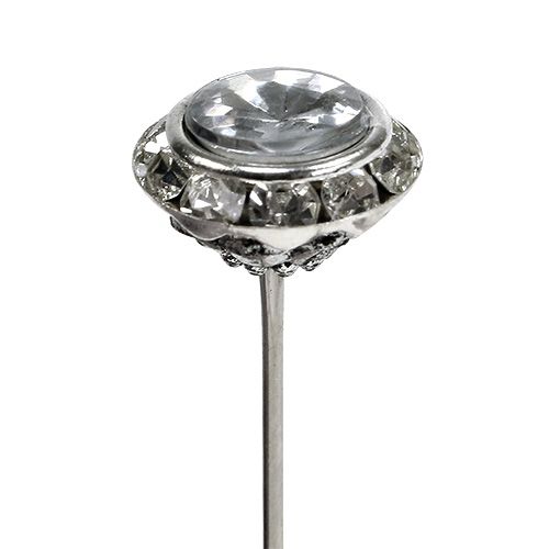 Floristik24 Agujas decorativas aguja diamante Ø14mm L6cm 24uds