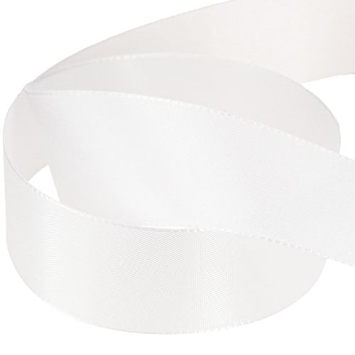 Artículo Cinta decorativa regalo cinta poliéster blanca 40mm 50m