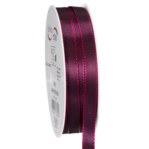 Cinta decorativa, estrecha, de tafetán brillante para envolver regalos, 10 mm de ancho, 50 m de largo. comprar | Floristik24.es