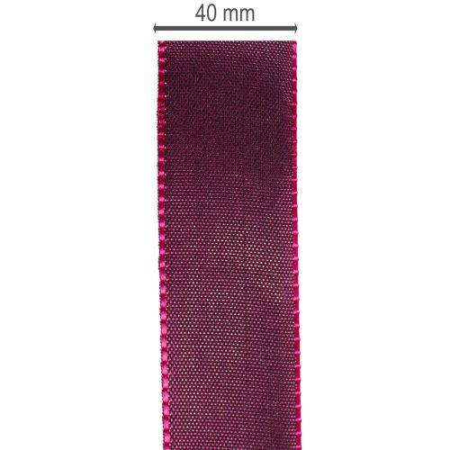 Cinta de regalo, cinta de tafetán morado, elegantemente brillante, 25 mm de ancho, 50 m de largo. | Floristik24.es