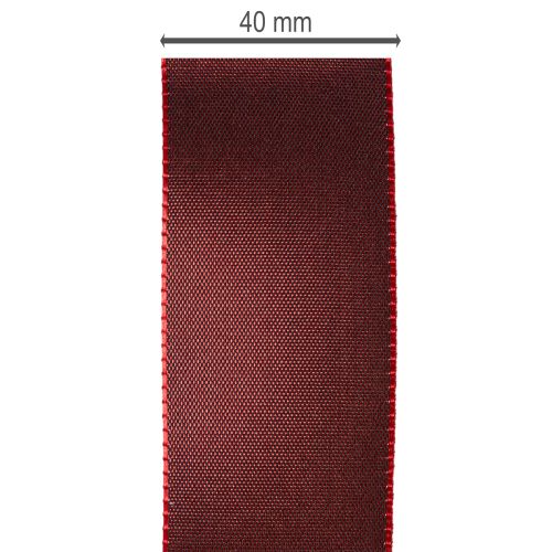 Cinta decorativa de tafetán rojo, versátil, 40 mm x 50 m | Floristik24.es