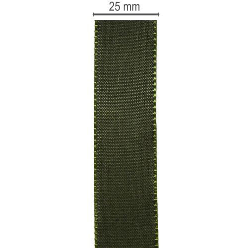 Cinta decorativa, cinta de tafetán brillante para decoración, 25 mm de ancho, 50 m de largo | Floristik24.es