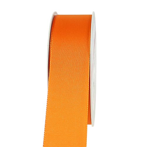 Floristik24 Cinta de regalo y decoración naranja 40mm 50m
