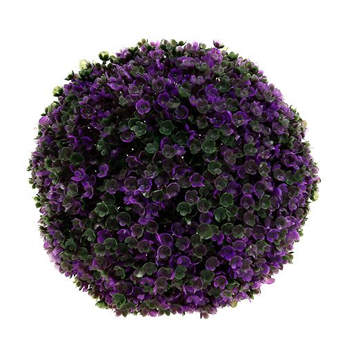 Floristik24 Bola decorativa en bola vegetal violeta artificial Ø18cm 1ud