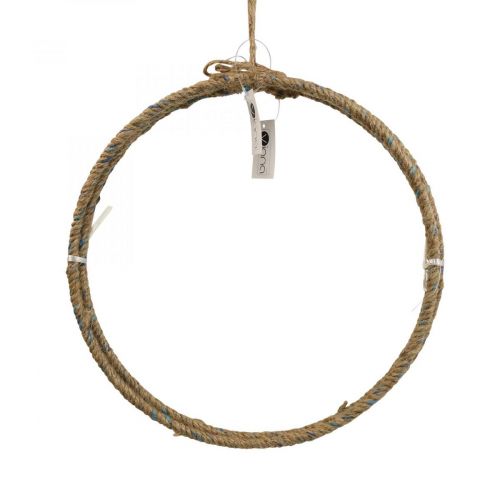 Floristik24 Anillo decorativo yute Scandi anillo decorativo para colgar Ø30cm 3 piezas