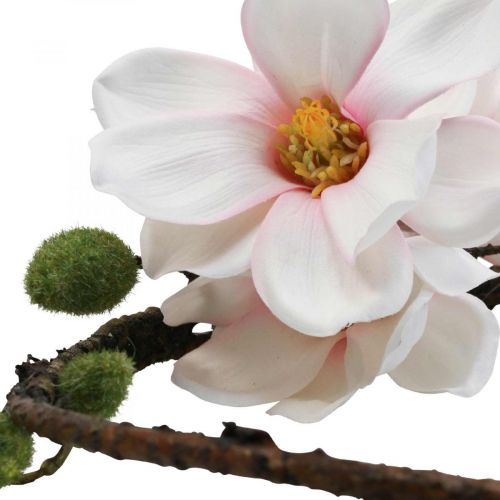 Artículo Anillo decorativo magnolia artificial primavera decoración para colgar Ø24cm