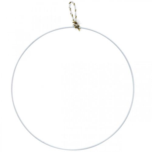 Floristik24 Aro decorativo metal blanco para colgar aro metálico Ø38cm 3 piezas