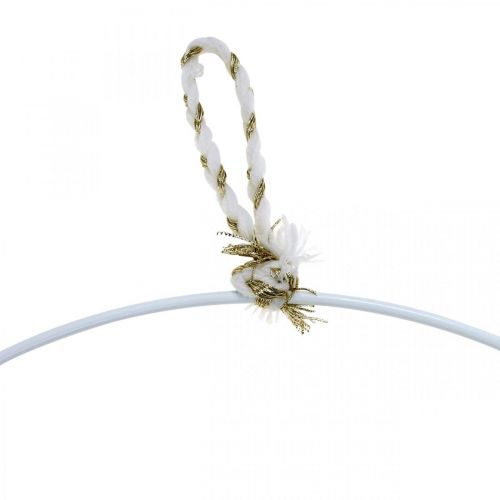 Floristik24 Aro decorativo metal blanco para colgar aro metálico Ø38cm 3 piezas