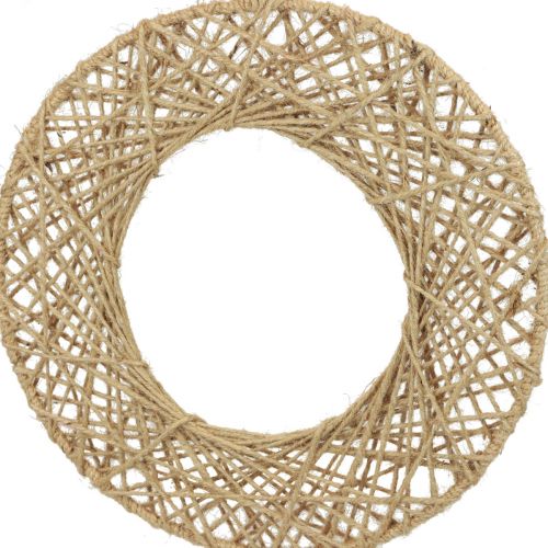 Artículo Anillos decorativos recubiertos de yute decoración colgante decoración boho natural Ø38cm 2ud