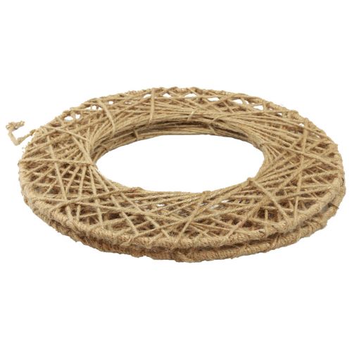 Artículo Anillos decorativos recubiertos de yute decoración colgante decoración boho natural Ø38cm 2ud