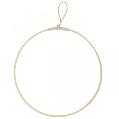 Floristik24 Anillo decorativo para colgar, decoración de ventanas, decoración de paredes colores naturales Ø30cm 4ud