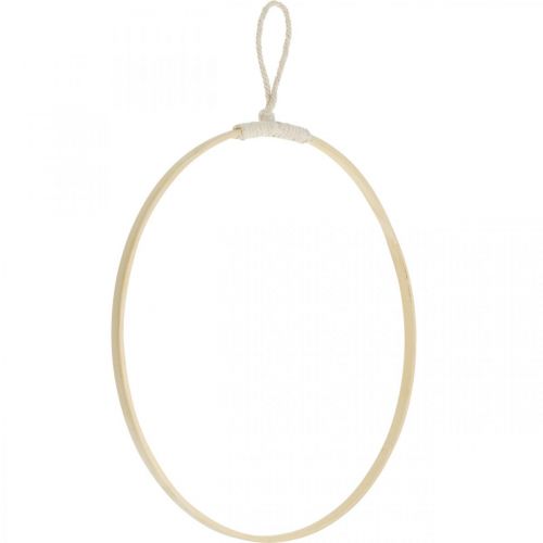 Floristik24 Anillo decorativo para colgar, decoración de ventanas, decoración de paredes colores naturales Ø30cm 4ud