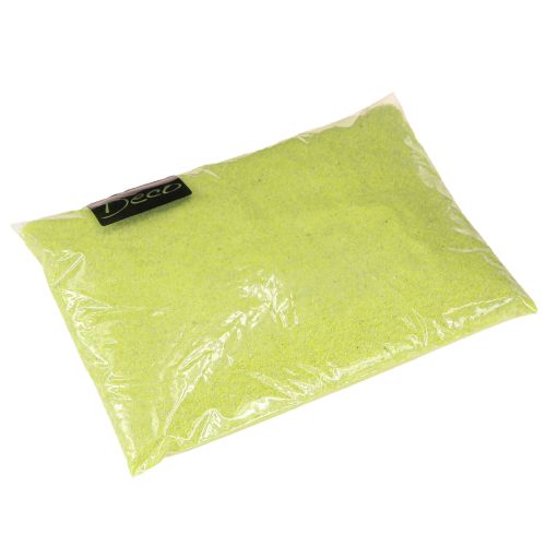 Artículo Arena decorativa amarilla neón color arena 0,5mm arena amarilla neón 1kg
