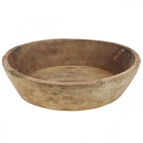 Floristik24 Cuenco decorativo cuenco de madera redondo Ø41-50cm H9.5-11.5cm Natural