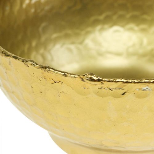 Floristik24 Cuenco decorativo metal Cuenco vintage dorado Cuenco de metal Ø16cm