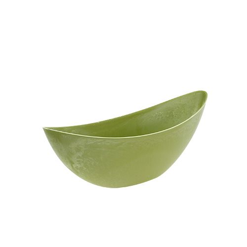 Artículo Cuenco decorativo de plástico verde claro 39 cm x 13 cm H13 cm 1 pieza
