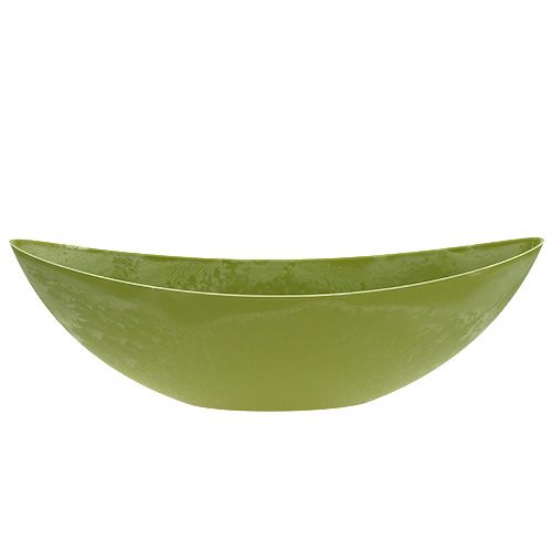 Artículo Cuenco decorativo de plástico verde claro 39 cm x 13 cm H13 cm 1 pieza