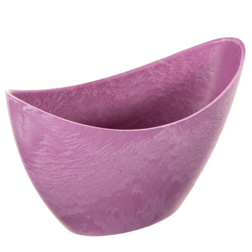 Bol decorativo de plástico rosa, 20 cm x 9 cm, 11,5 cm de alto, 1 unidad. comprar | Floristik24.es