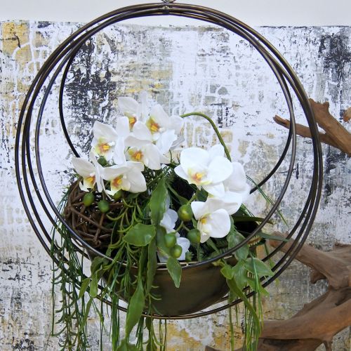 Artículo Cuenco decorativo para colgar cesta de flores metal Ø31cm H55.5cm