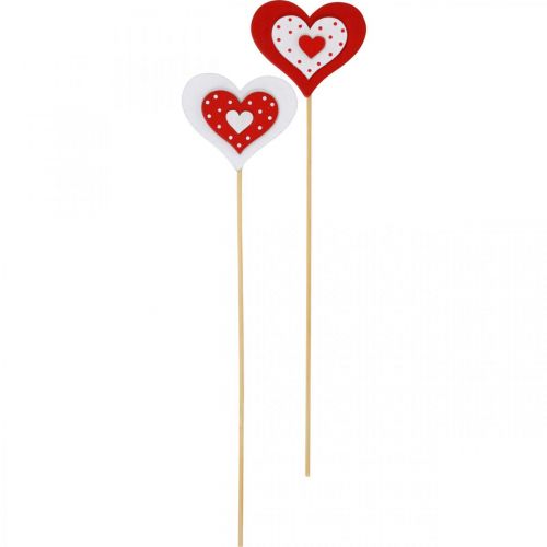 Artículo Tapón decorativo corazón, decoración de boda, decoración floral para el día de San Valentín, decoración de corazón 18 piezas