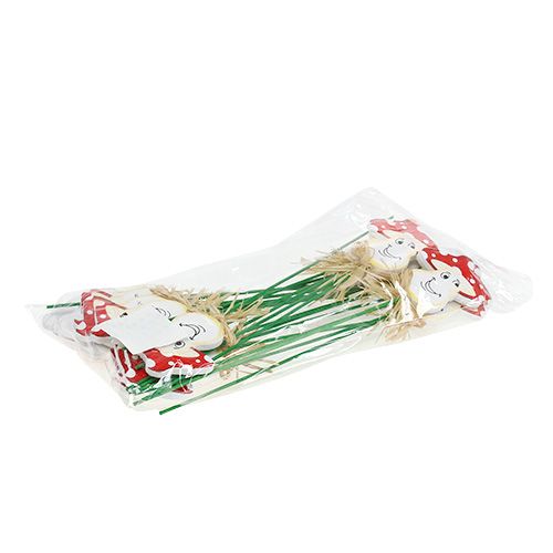 Floristik24 Seta decorativa plug 6,5cm L27cm 24 piezas