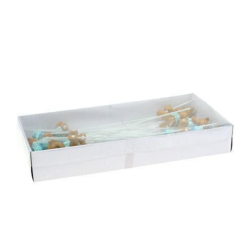Artículo Plug decorativo osito zapato azul 1,5-4cm 16uds