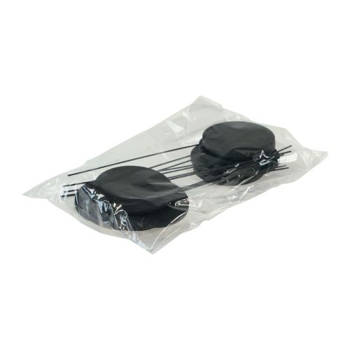 Artículo Tapón decorativo tablero de madera redondo negro Ø6cm L15cm 12ud