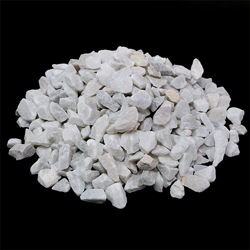 Artículo Piedras decorativas 9mm - 13mm blanco 2kg