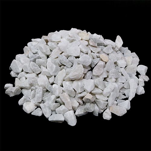 Floristik24 Piedras decorativas 9mm - 13mm blanco 2kg