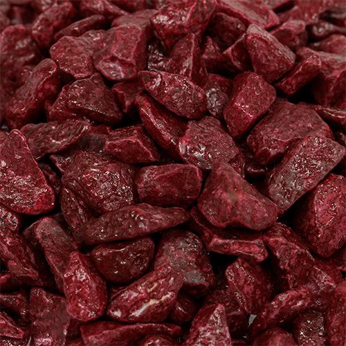 Floristik24 Piedras decorativas 9mm - 13mm 2kg Borgoña