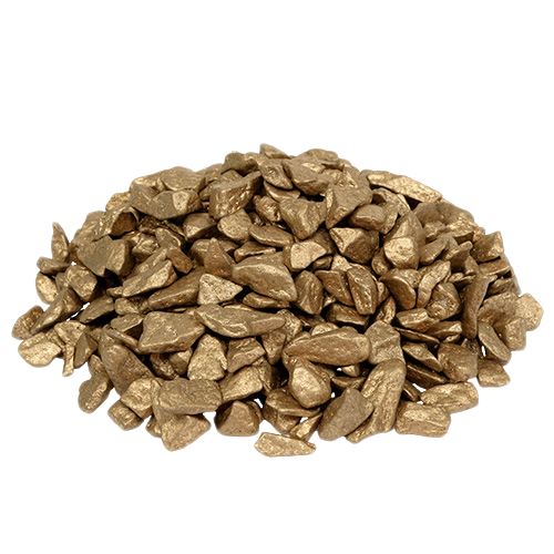 Floristik24 Piedras decorativas decoración de mesa dispersas en oro 9mm–13mm 2kg