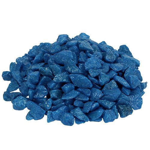 Floristik24 Piedras decorativas 9mm - 13mm azul oscuro 2kg