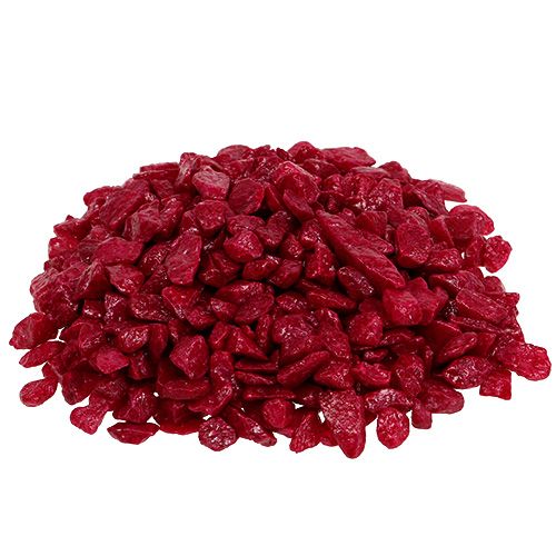 Piedras decorativas 9mm - 13mm fucsia 2kg