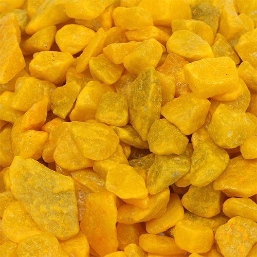 Artículo Piedras decorativas 9mm - 13mm amarillas 2kg