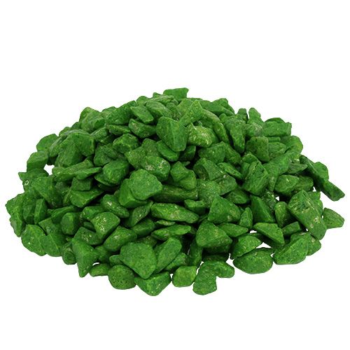 Floristik24 Piedras decorativas 9mm - 13mm verde 2kg