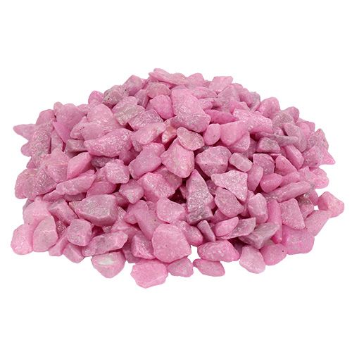 Floristik24 Piedras decorativas 9mm - 13mm rosa 2kg