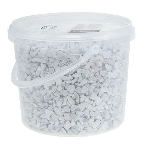 Artículo Piedras decorativas 9mm - 13mm Blanco 5L