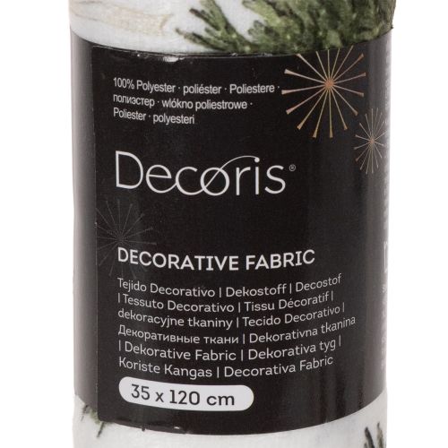 Tela decorativa navideña, se vende por metro, 120 cm de ancho, 2 piezas. | Floristik24.es