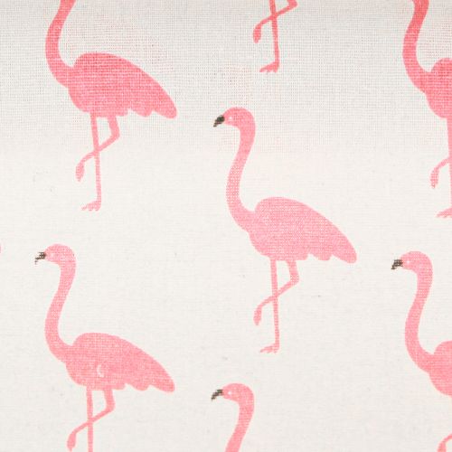 Artículo Tela decorativa Flamingo Blanco-Rosa 30cm x 3m