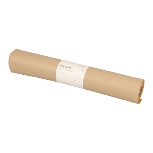 Artículo Camino de mesa de cuero de tela decorativa beige de piel sintética 33cm×1,35m