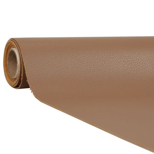 Camino de mesa de cuero de tela decorativa marrón de piel sintética 33cm×1,35m