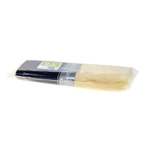 Floristik24 Tela decorativa organza crema 150cm x 300cm
