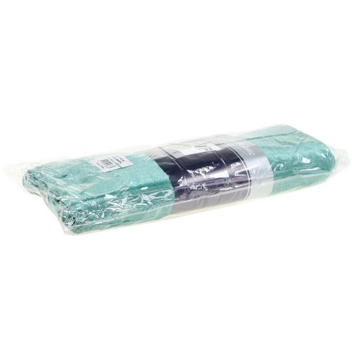 Floristik24 Tela decorativa Terciopelo verde menta 140cm x 300cm